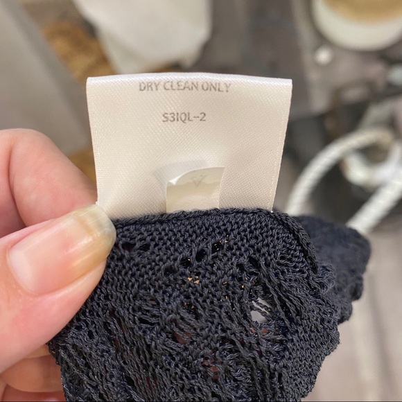 EILEEN FISHER Rare Crinkle Lace Dress - Picture 10 of 16